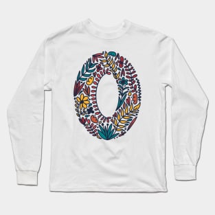 Tropical Letter O Long Sleeve T-Shirt